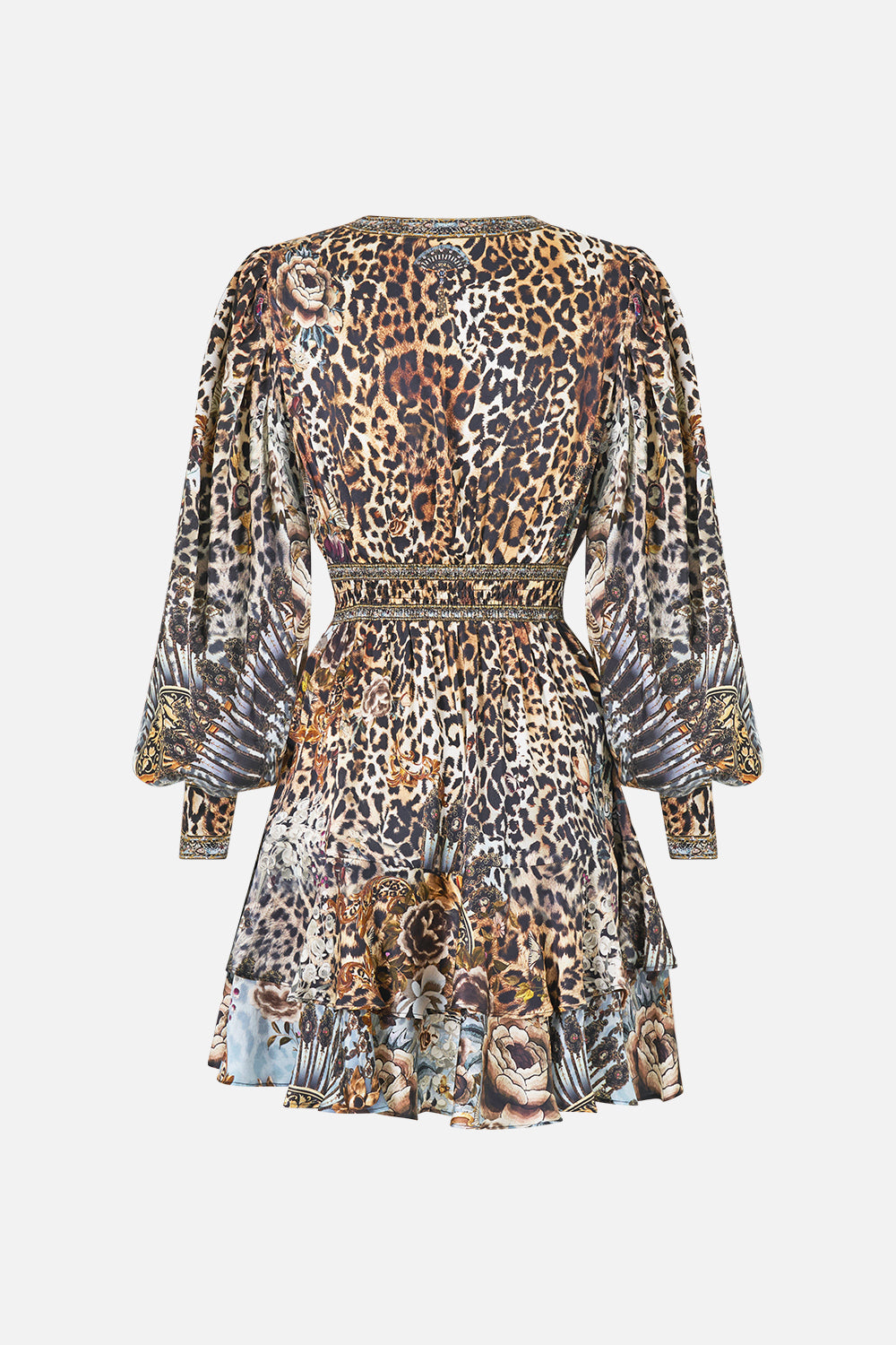 The CAMILLA BUTTON FRONT FRILL DRESS FIESTA, SIESTA, REPEAT in our  print.