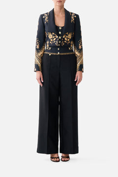 TAILORED PANT WITH WAIST BUTTON DETAIL TAURUS RISING