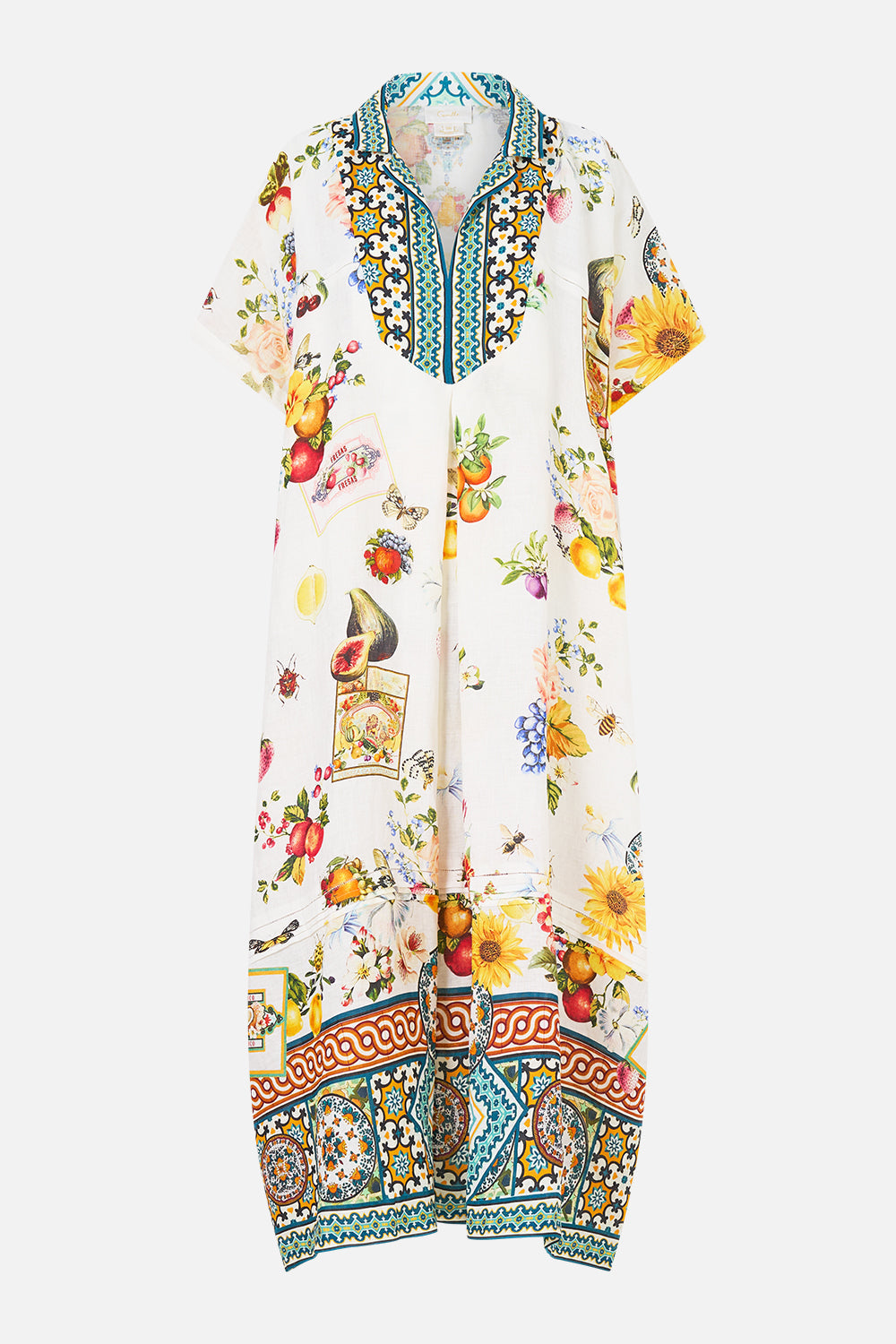 COLLARED KAFTAN WITH FRONT PLEAT DETAIL MAGIC OF THE MERCADO