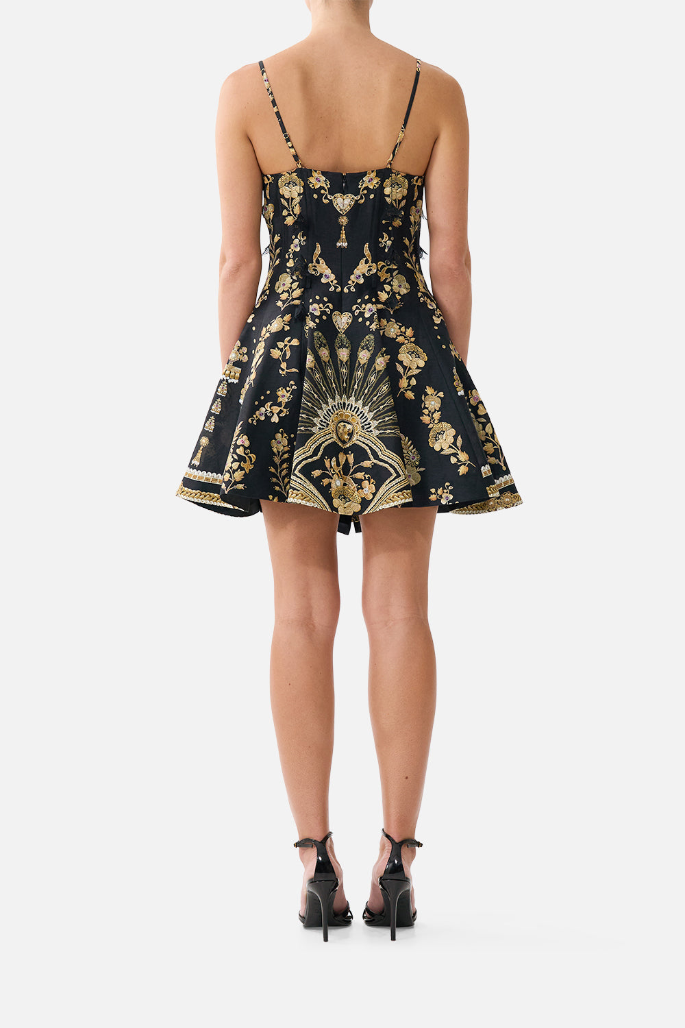 CORSET DRESS WITH SHORT FLARED SKIRT TAURUS RISING