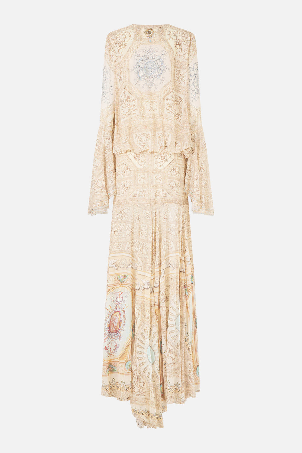 LOW CUT LACE UP FRONT LONG DRESS A BELOVED BOUDOIR