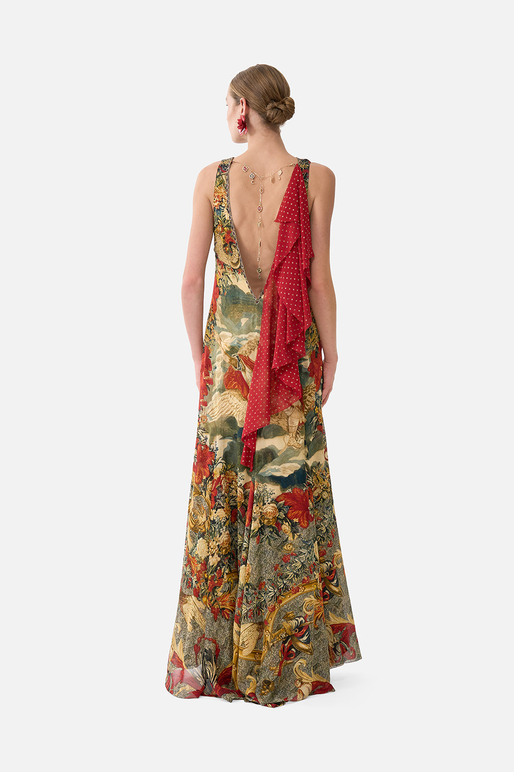 OPEN BACK GOWN WITH FRONT SPLIT MEET ME AT THE MET