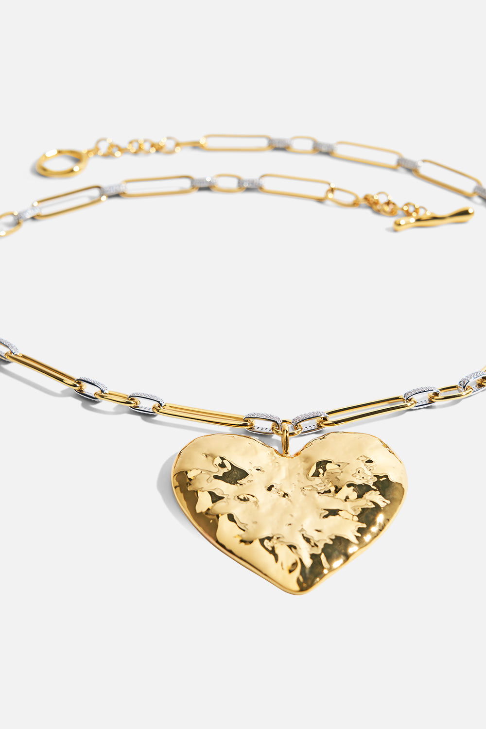 THE HEART STRING QUINTET PENDANT NECKLACE GOLD