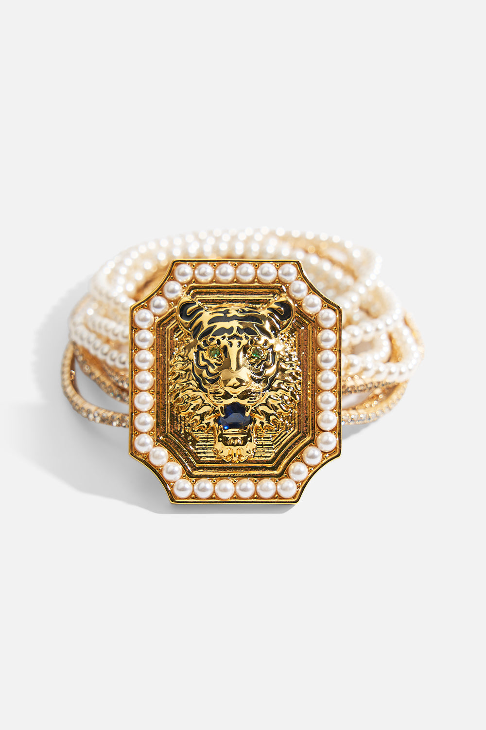 A SPANISH STATEMENT STRETCH BRACELET GOLD