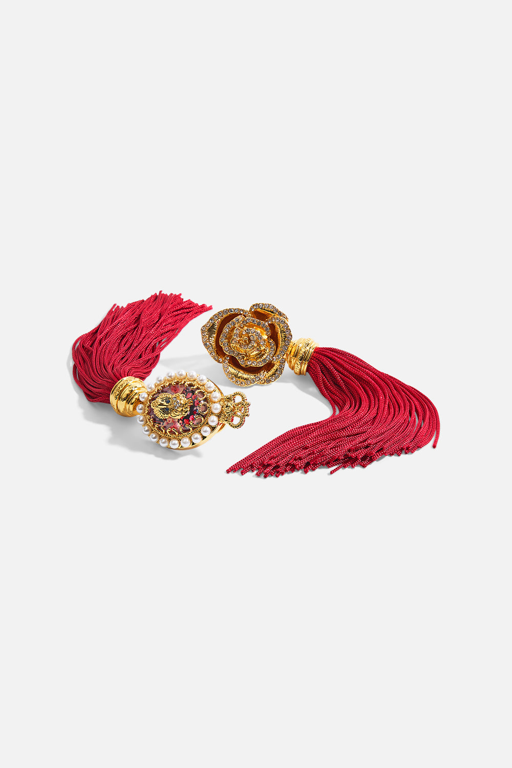MY CAMEO ROMEO TASSEL EARRINGS GOLD