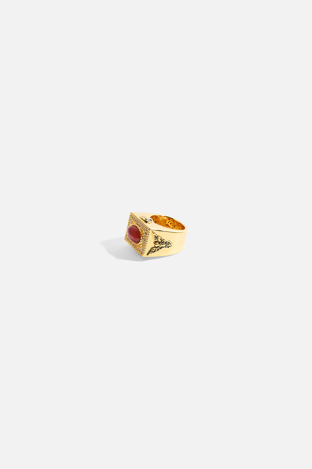 The CAMILLA a spanish statement gemstone ring in Gold.