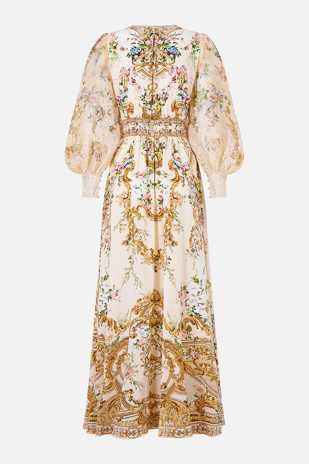 SHAPED WAISTBAND DRESS WITH GATHERED SLEEVES A CERTAIN JE NE SAIS QUOI