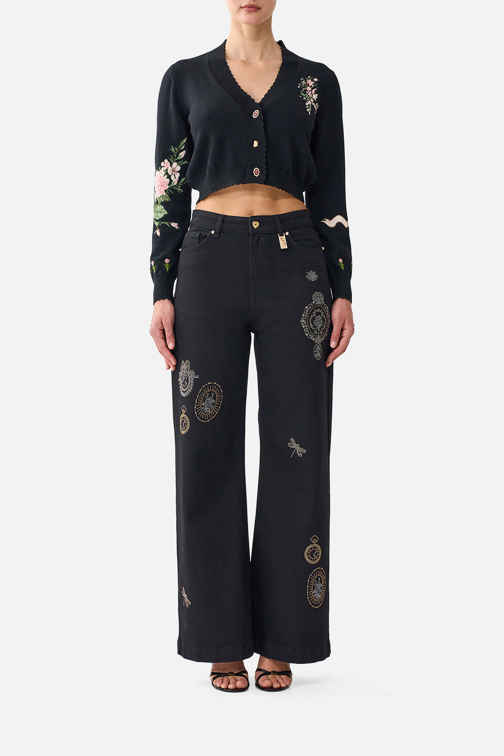 CROPPED KNIT CARDIGAN VERSAILLES OR DIE