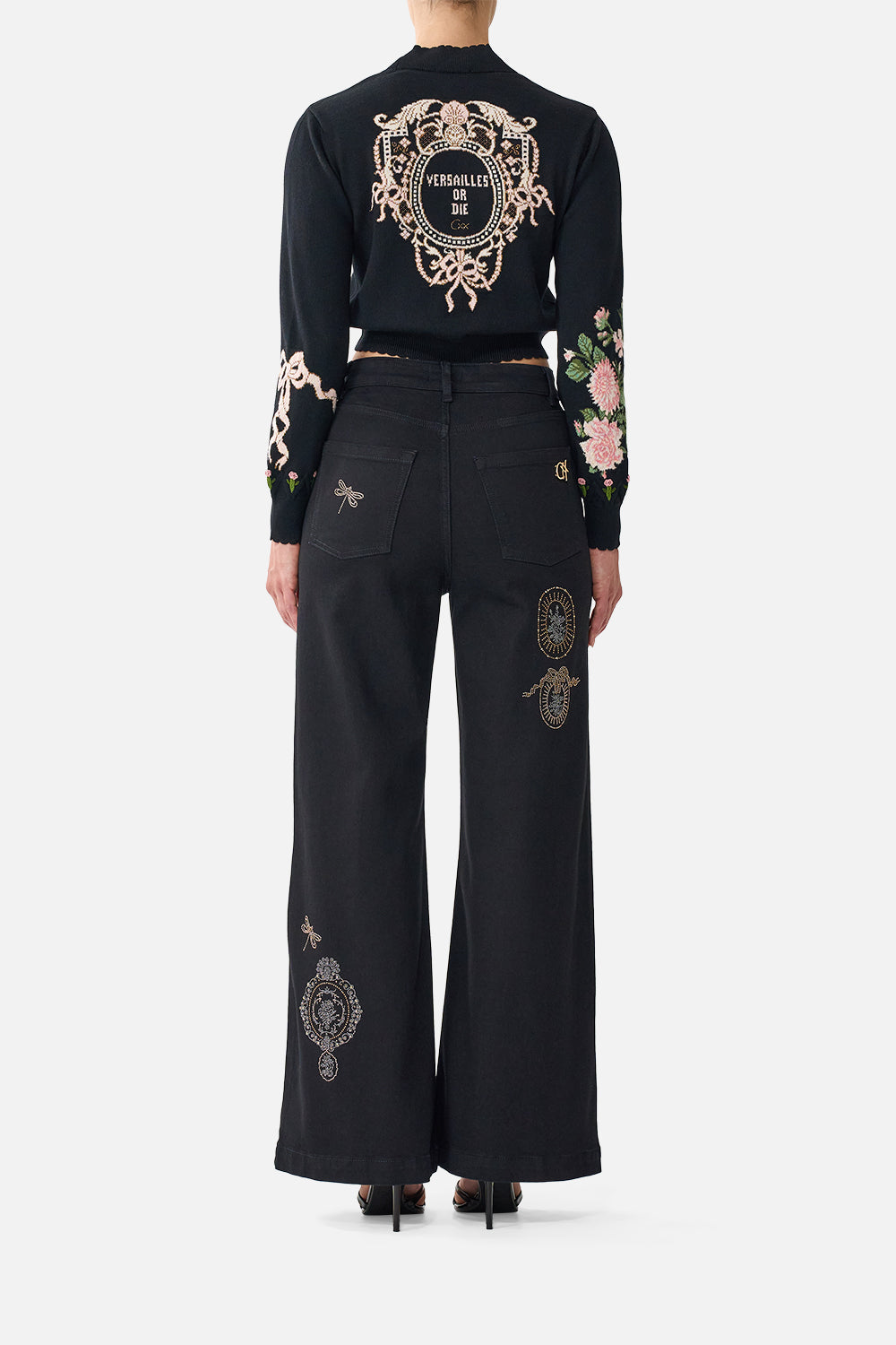 CROPPED KNIT CARDIGAN VERSAILLES OR DIE