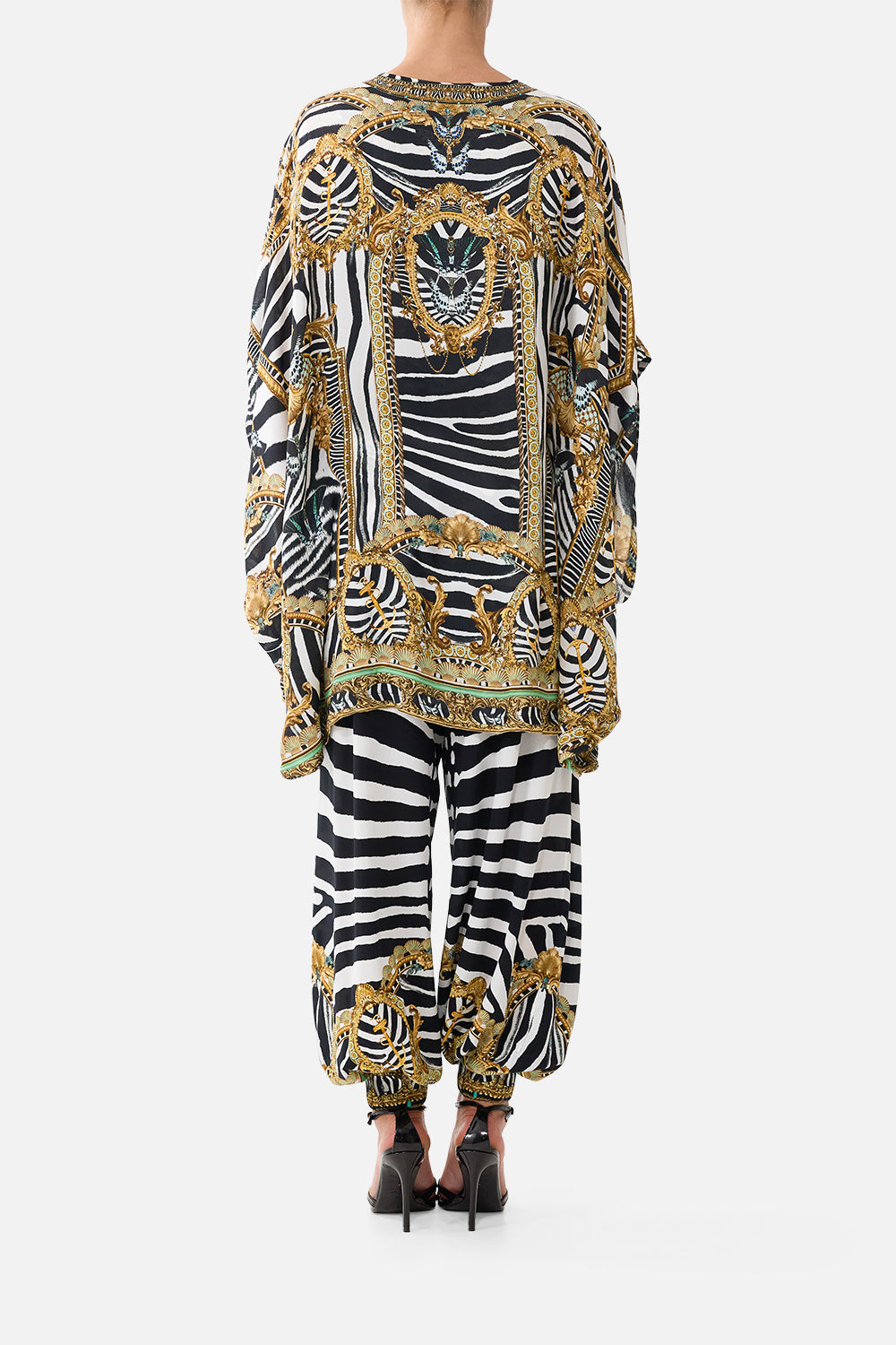 DRAPED SPLIT SLEEVE TOP ZIG ZAG ZOO