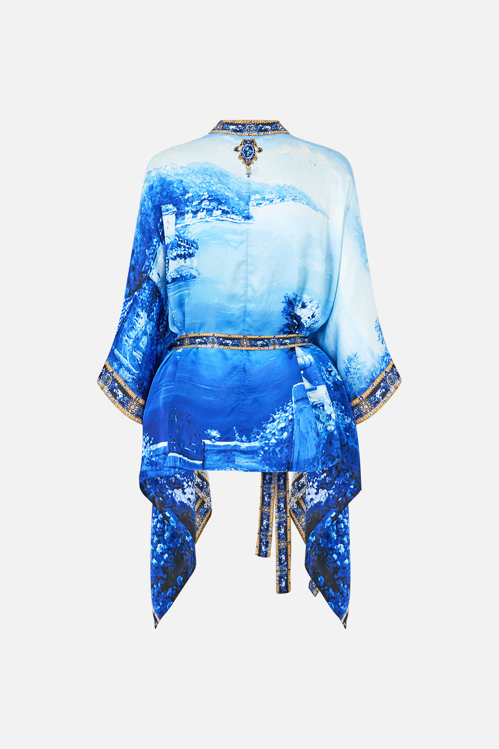 BUTTON THROUGH SCARF BLOUSE SWEET SACRÉ BLEU