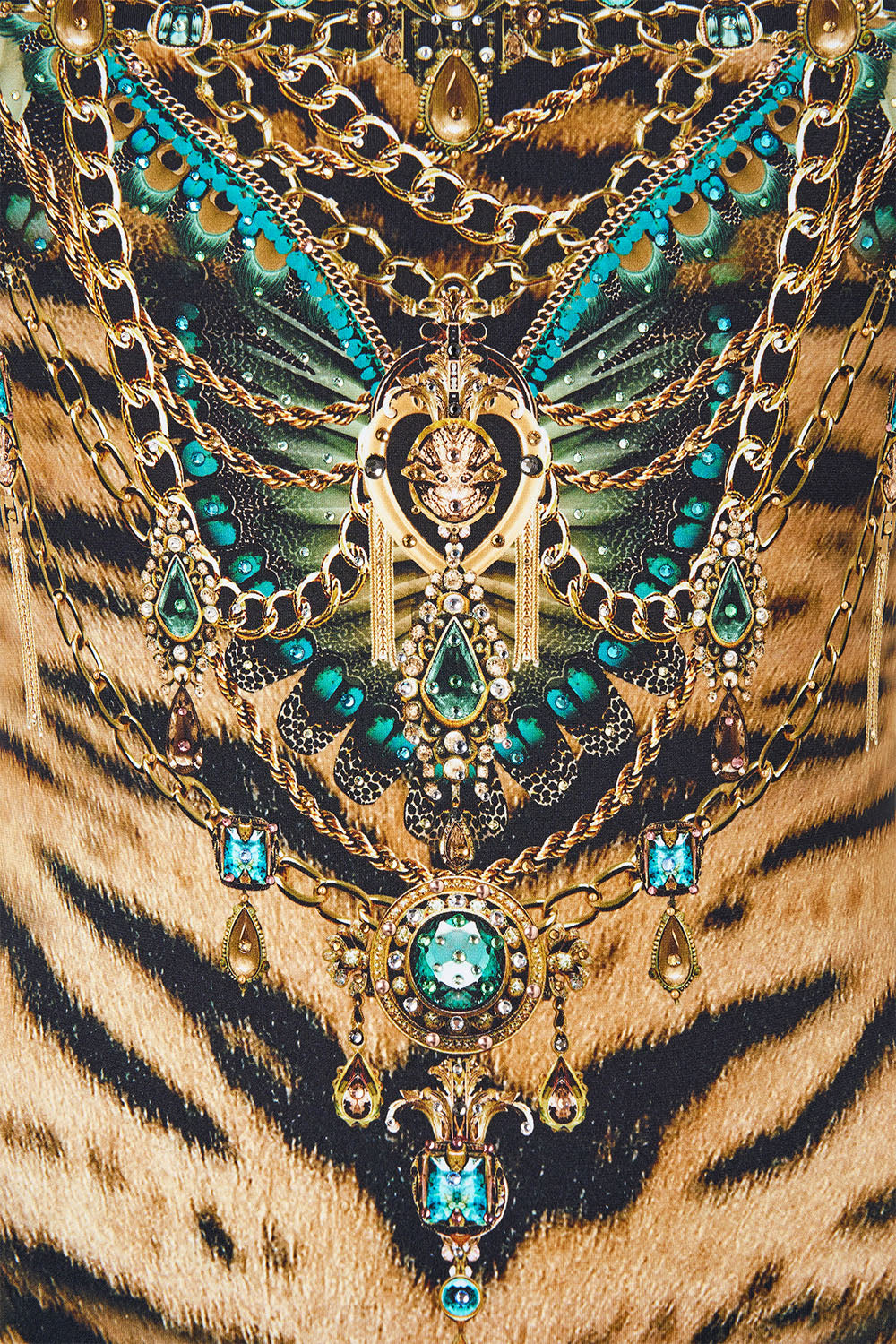 The CAMILLA Underwire Square Neck One Piece W/ Scoop Back in Print A Wink to the Wild. Ghost View