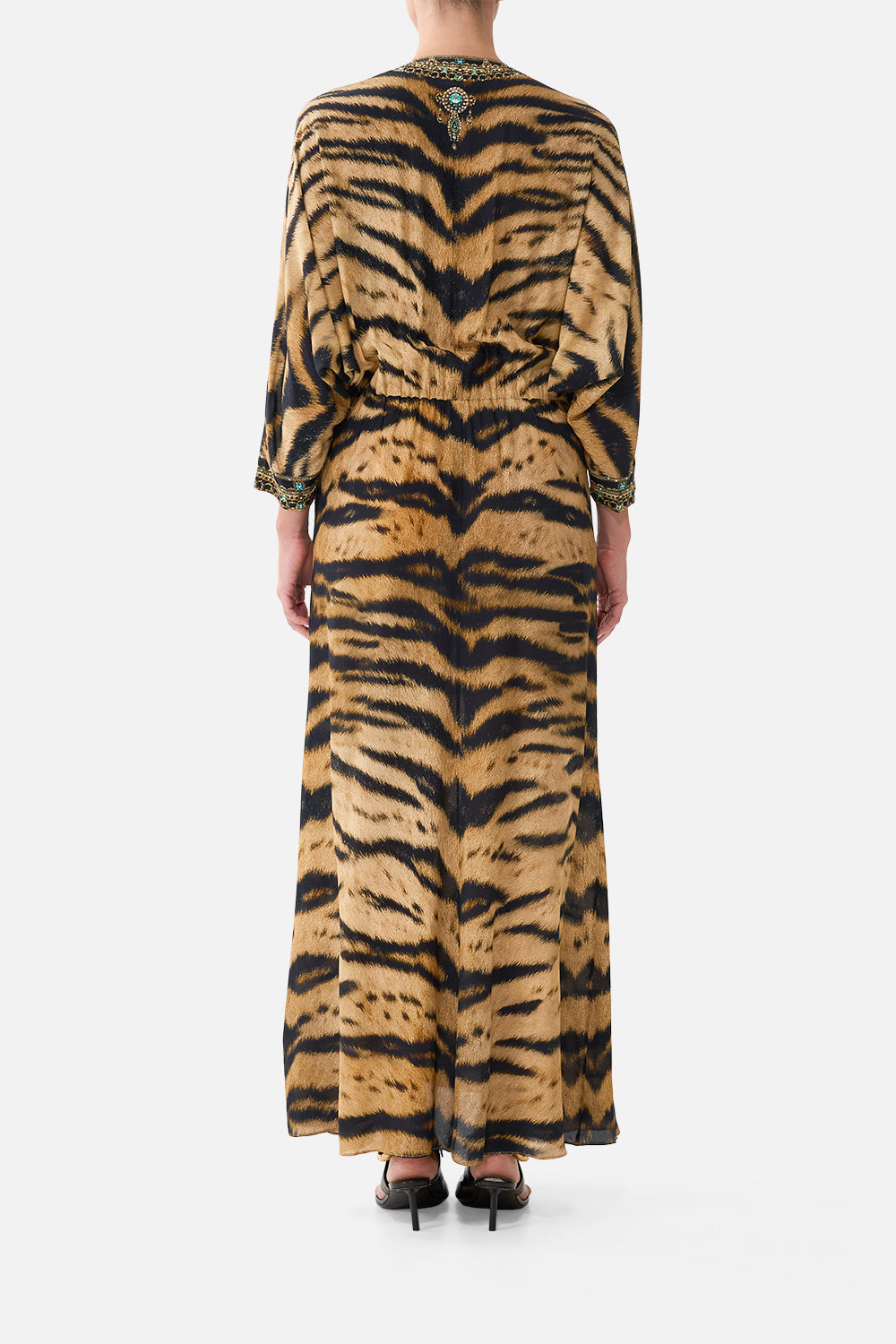 The Twist Front Batwing Dress in print A Wink To The Wild