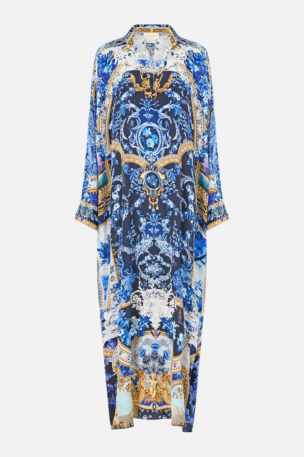 WING COLLAR KAFTAN SWEET SACRÉ BLEU