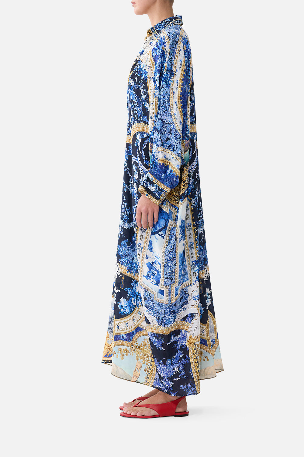 WING COLLAR KAFTAN SWEET SACRÉ BLEU