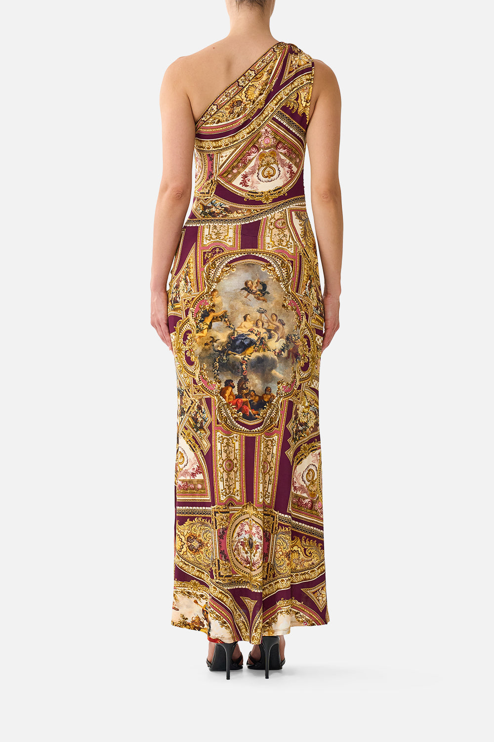 ONE SHOULDER ASYMMETRIC RUCHED DRESS QUEEN OF BOHEMIA
