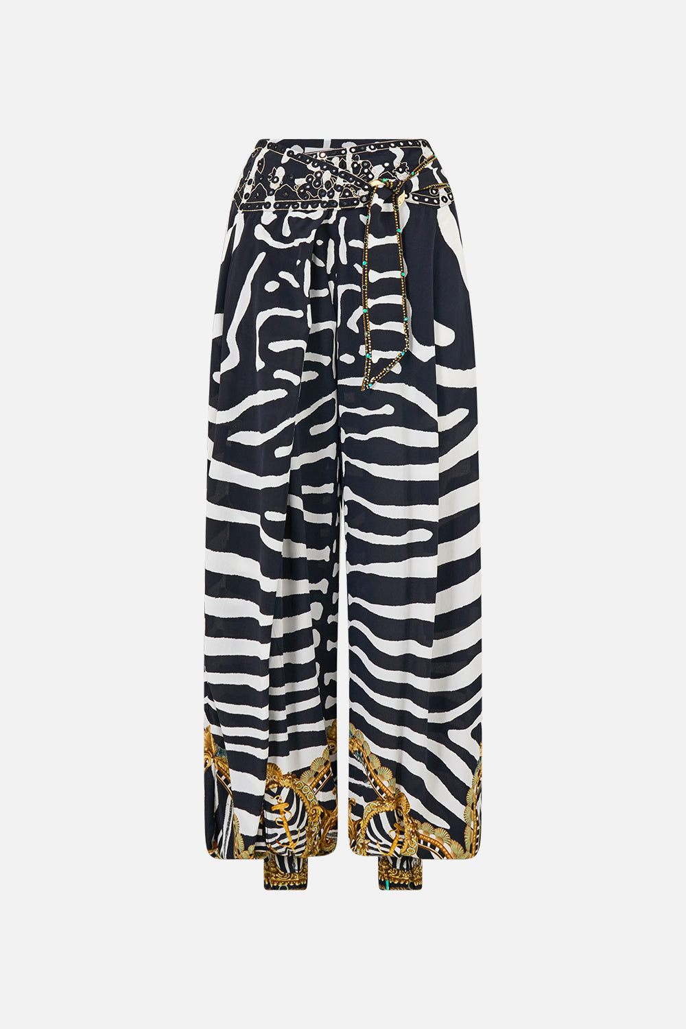 ASYMMETRICAL BELTED PANT ZIG ZAG ZOO