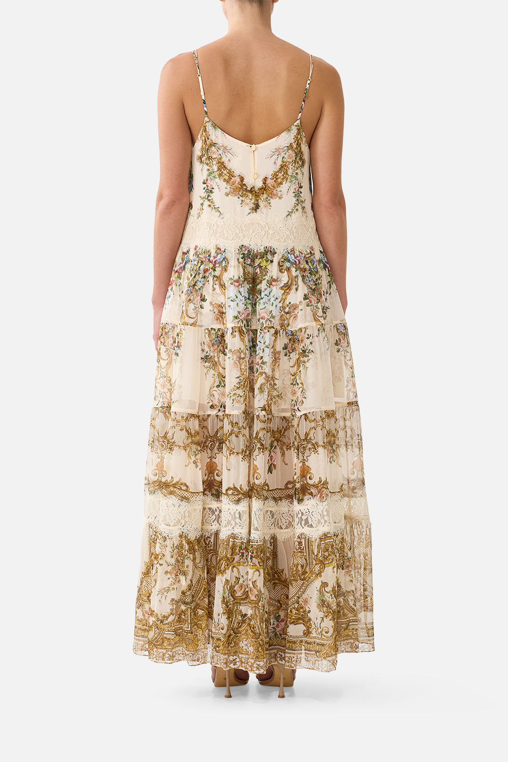 TRAPEZE TIERED DRESS WITH LINING A CERTAIN JE NE SAIS QUOI