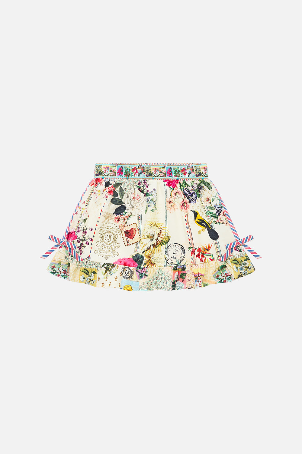 KIDS MINI SKIRT W ELASTICATED WAIST LA BELLE BOTANIQUE