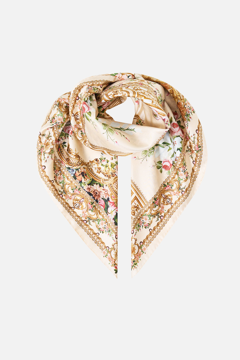 PRINTED SILK TWILL SQUARE SCARF A CERTAIN JE NE SAIS QUOI