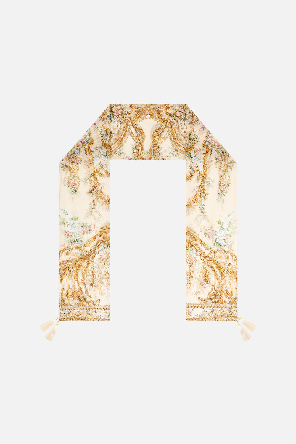 LONG SILK CRINKLE CHIFFON SCARF A CERTAIN JE NE SAIS QUOI