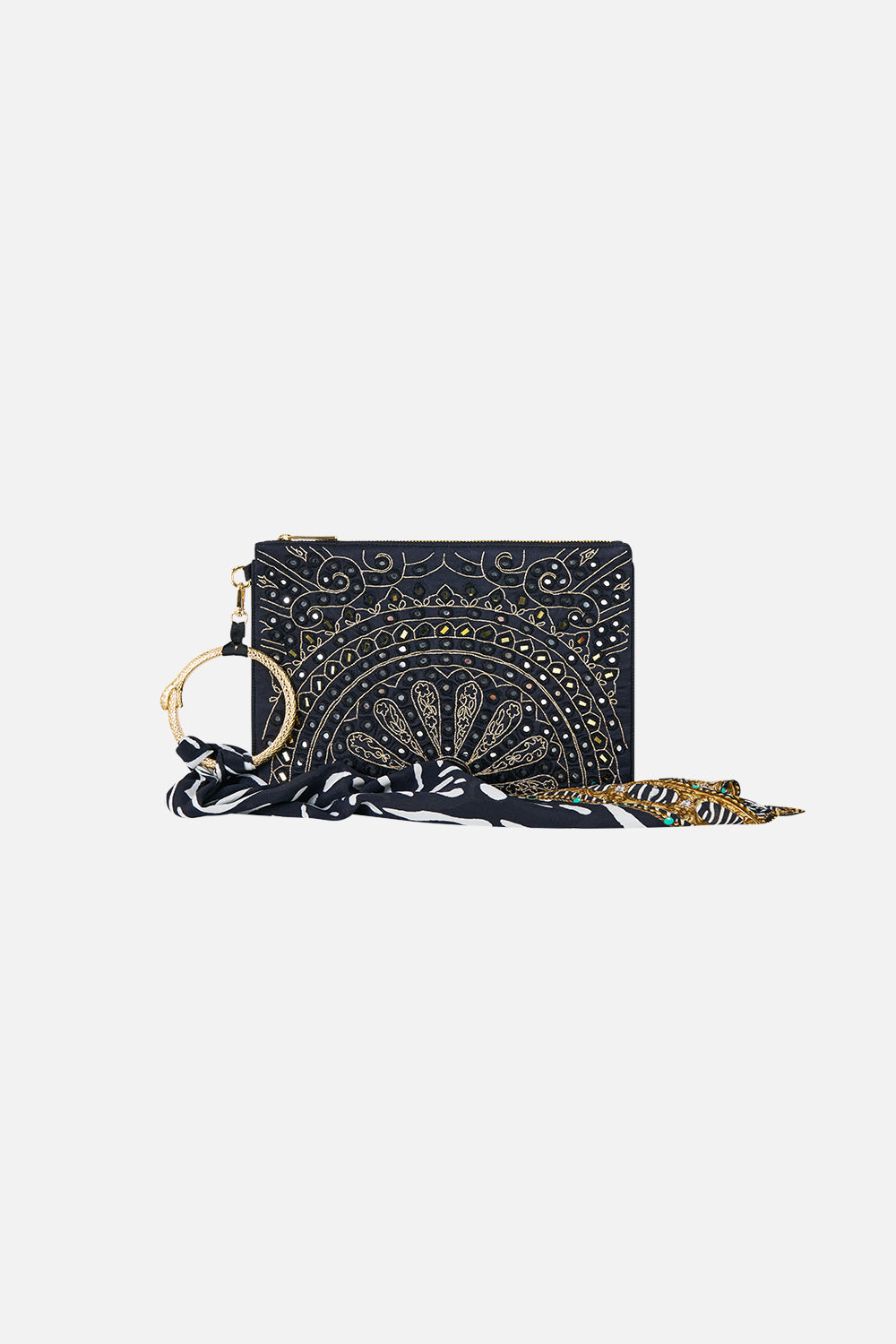 RING SCARF CLUTCH ZIG ZAG ZOO