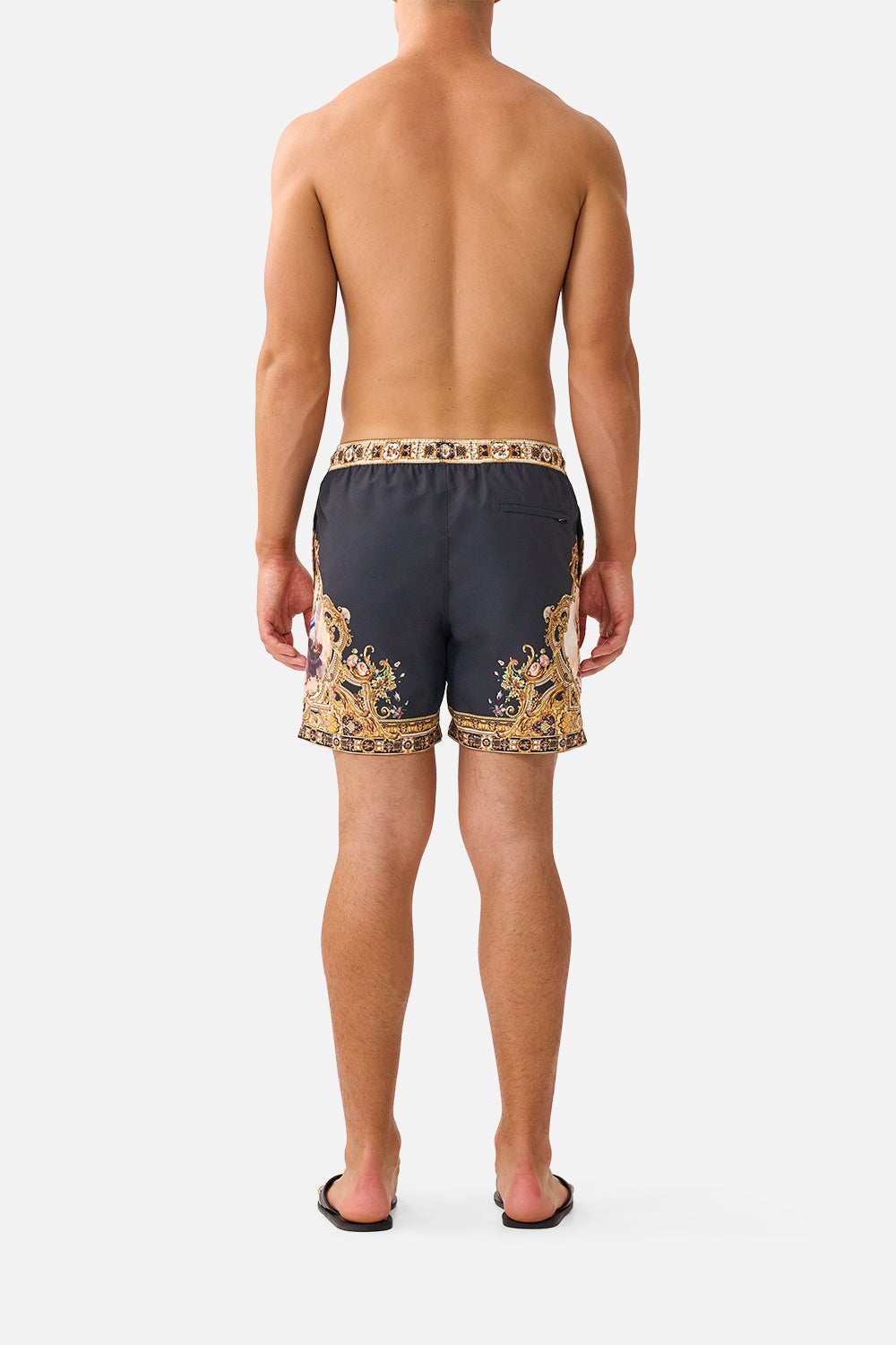 MID LENGTH BOARDSHORT WITH ELASTIC WAIST VERSAILLES OR DIE