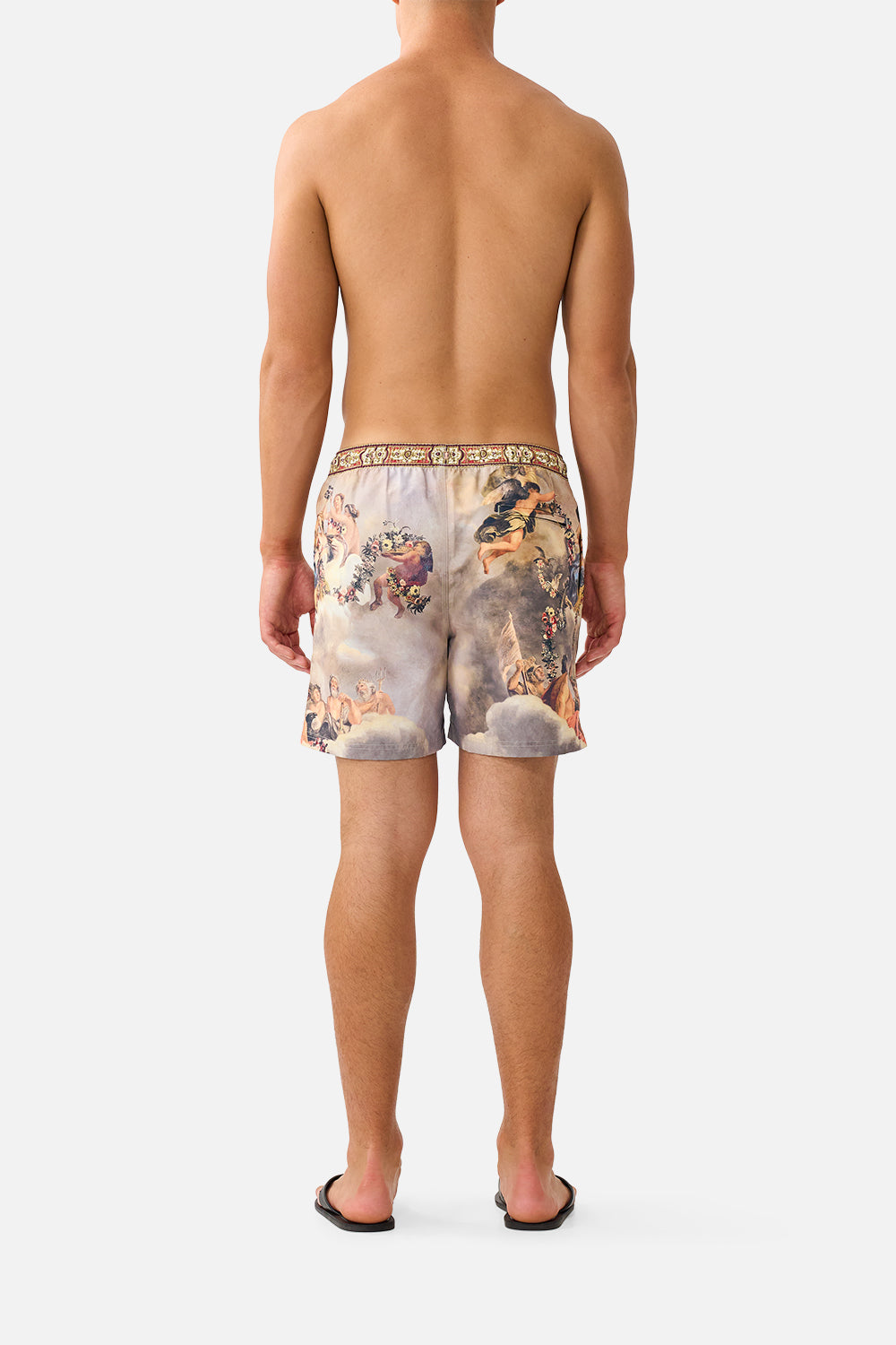 MID LENGTH BOARDSHORT WITH ELASTIC WAIST QUEEN OF BOHEMIA