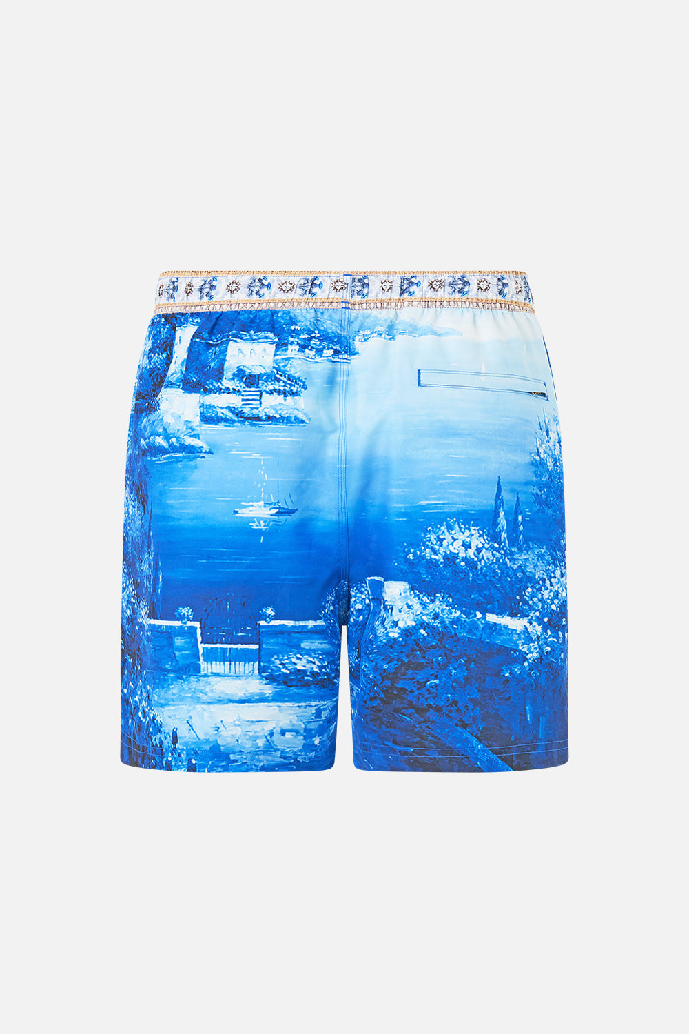 The Sweet Sacre Bleu Mid Length Boardshort With Elastic Waist