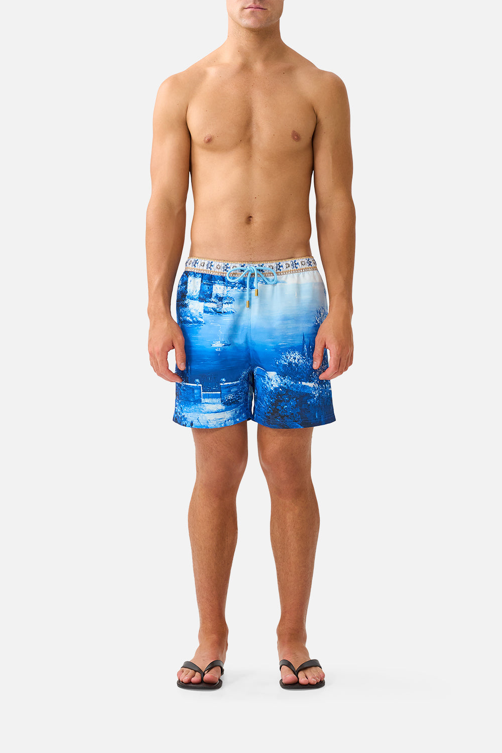 The Sweet Sacre Bleu Mid Length Boardshort With Elastic Waist