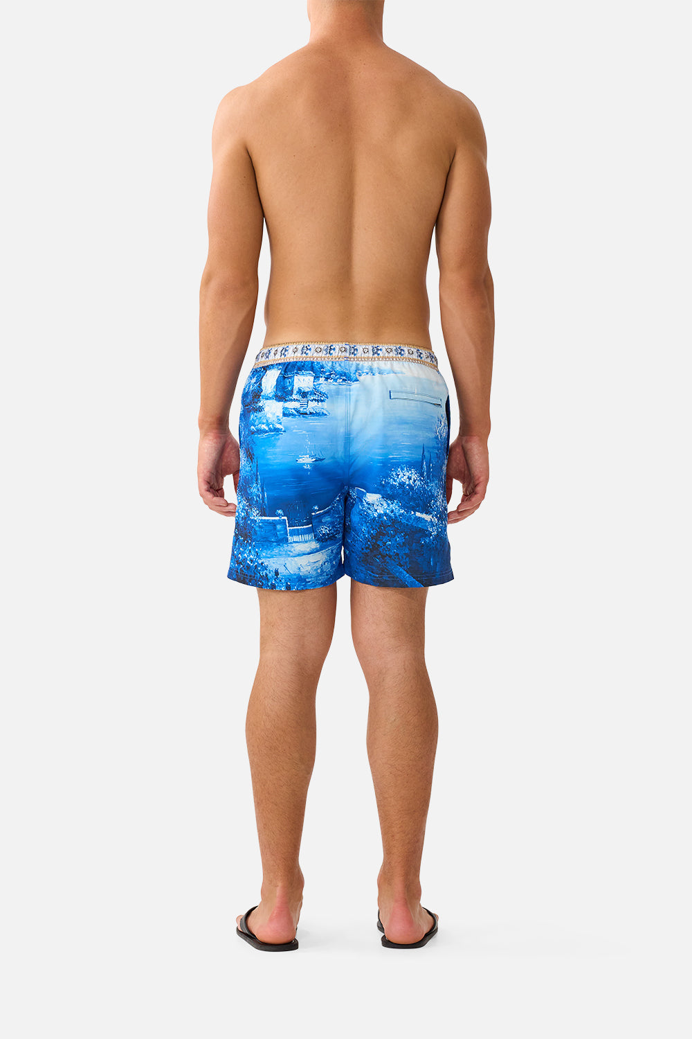 The Sweet Sacre Bleu Mid Length Boardshort With Elastic Waist