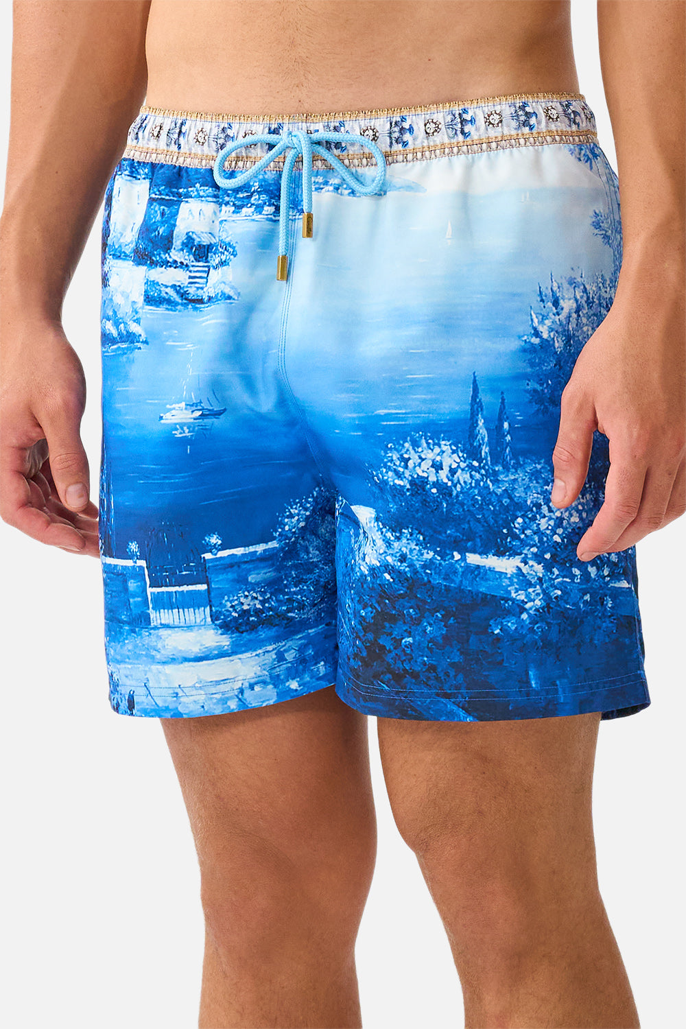 The Sweet Sacre Bleu Mid Length Boardshort With Elastic Waist