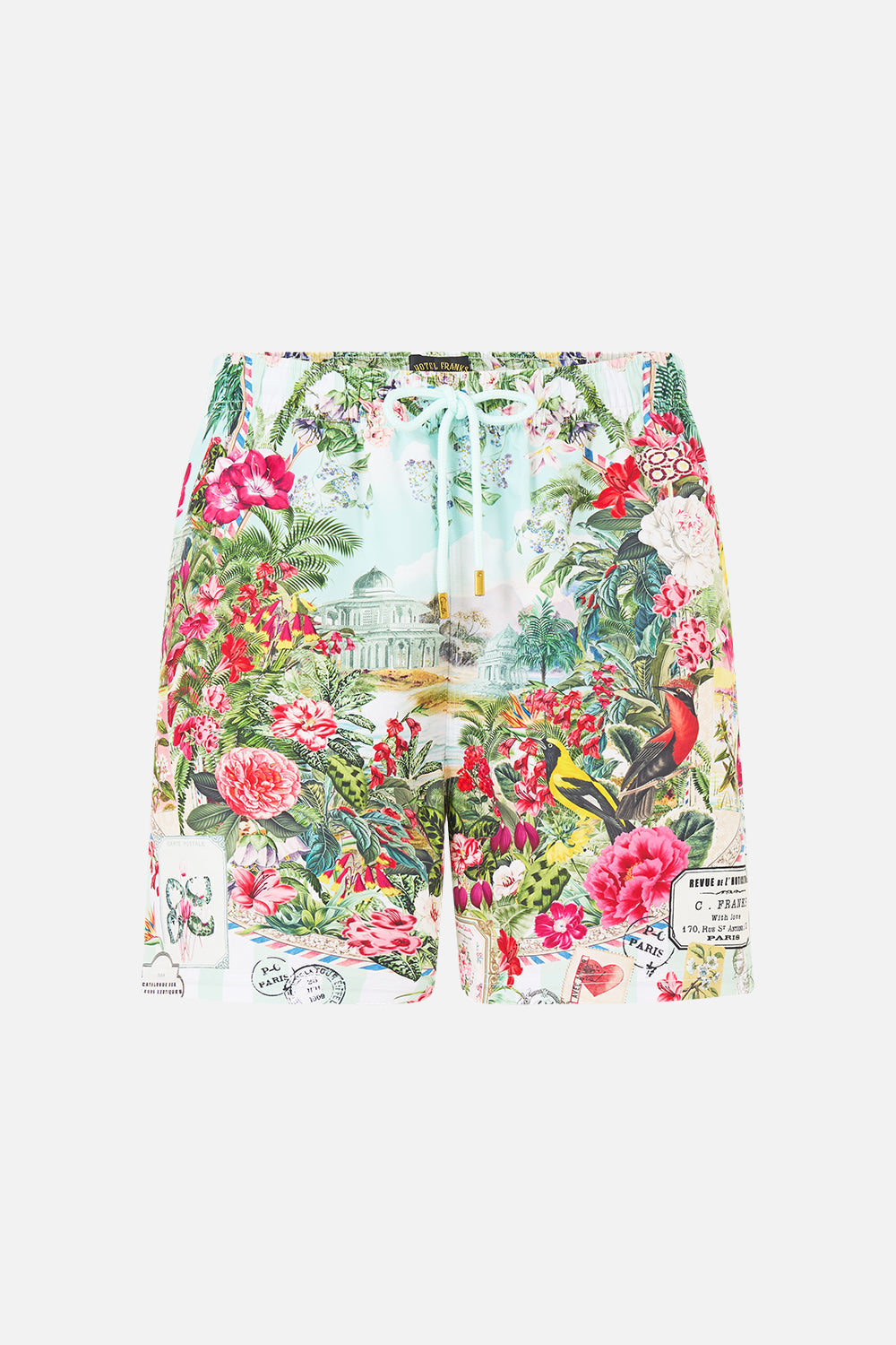 MID LENGTH BOARDSHORT WITH ELASTIC WAIST LA BELLE BOTANIQUE