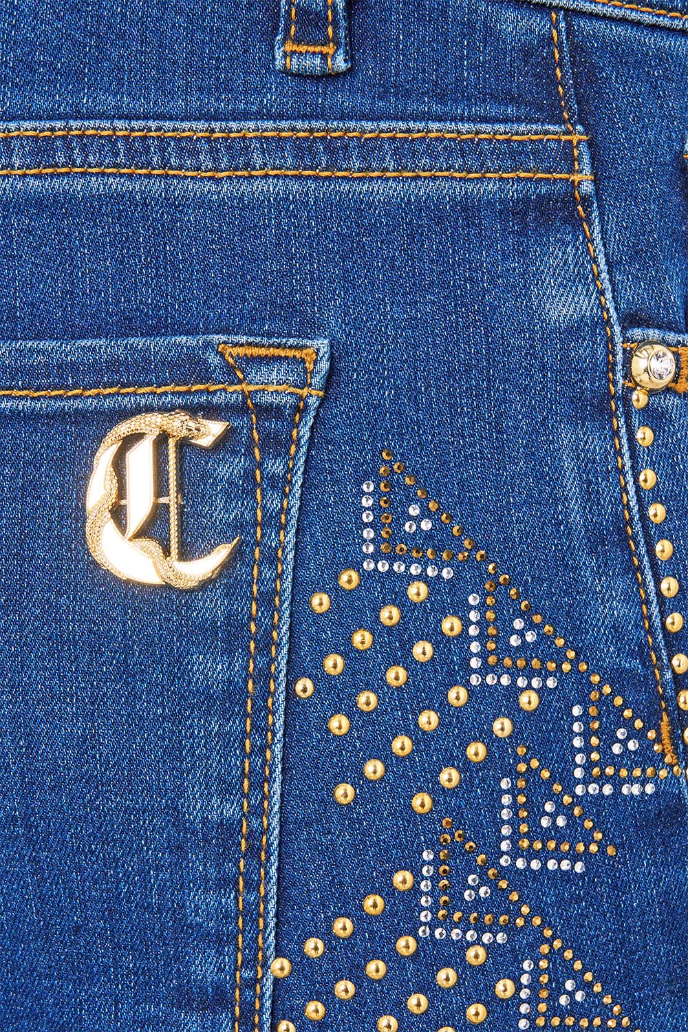 The CAMILLA Riyeka Skinny Jean in Denim. Ghost View