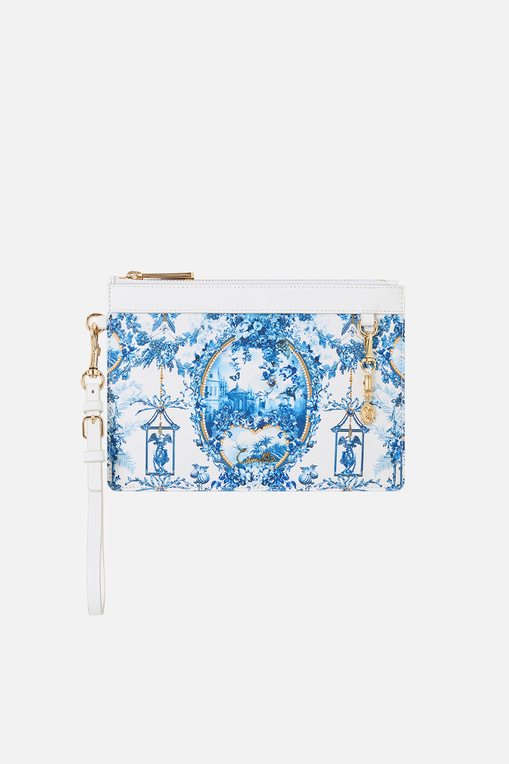 The CAMILLA CLUTCH WITH WRISTLET THE PORCELAIN PARLOURTHE PORCELAIN PARLOUR