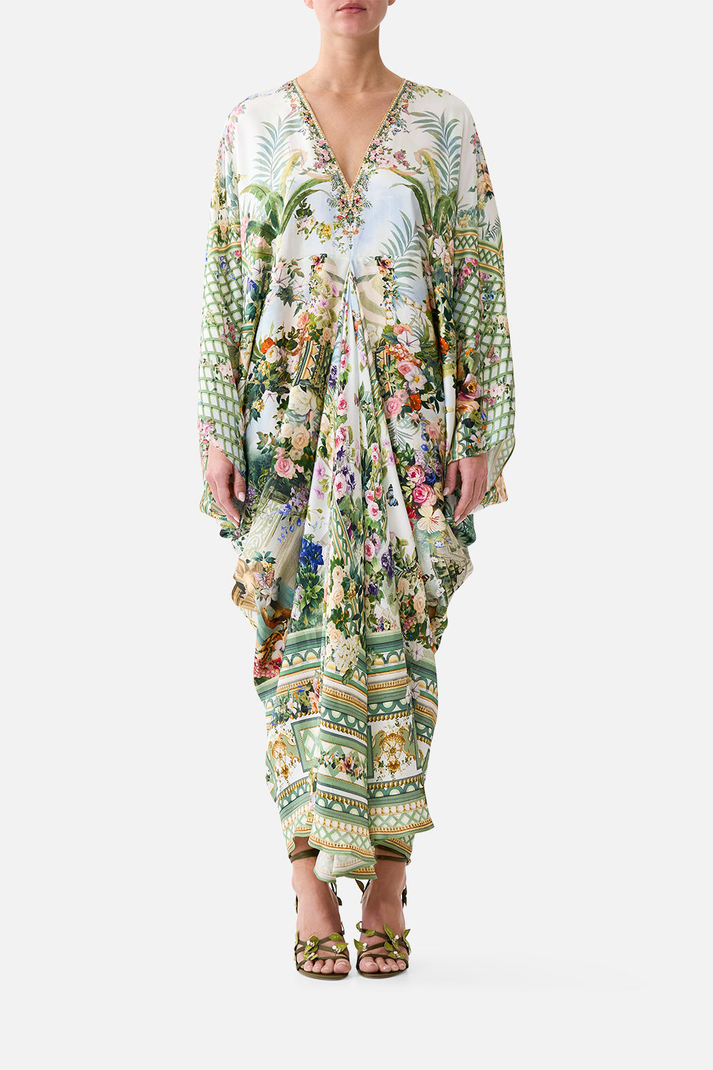 The CAMILLA T SHAPE LONG KAFTAN ART FOR THE EMPRESSART FOR THE EMPRESS