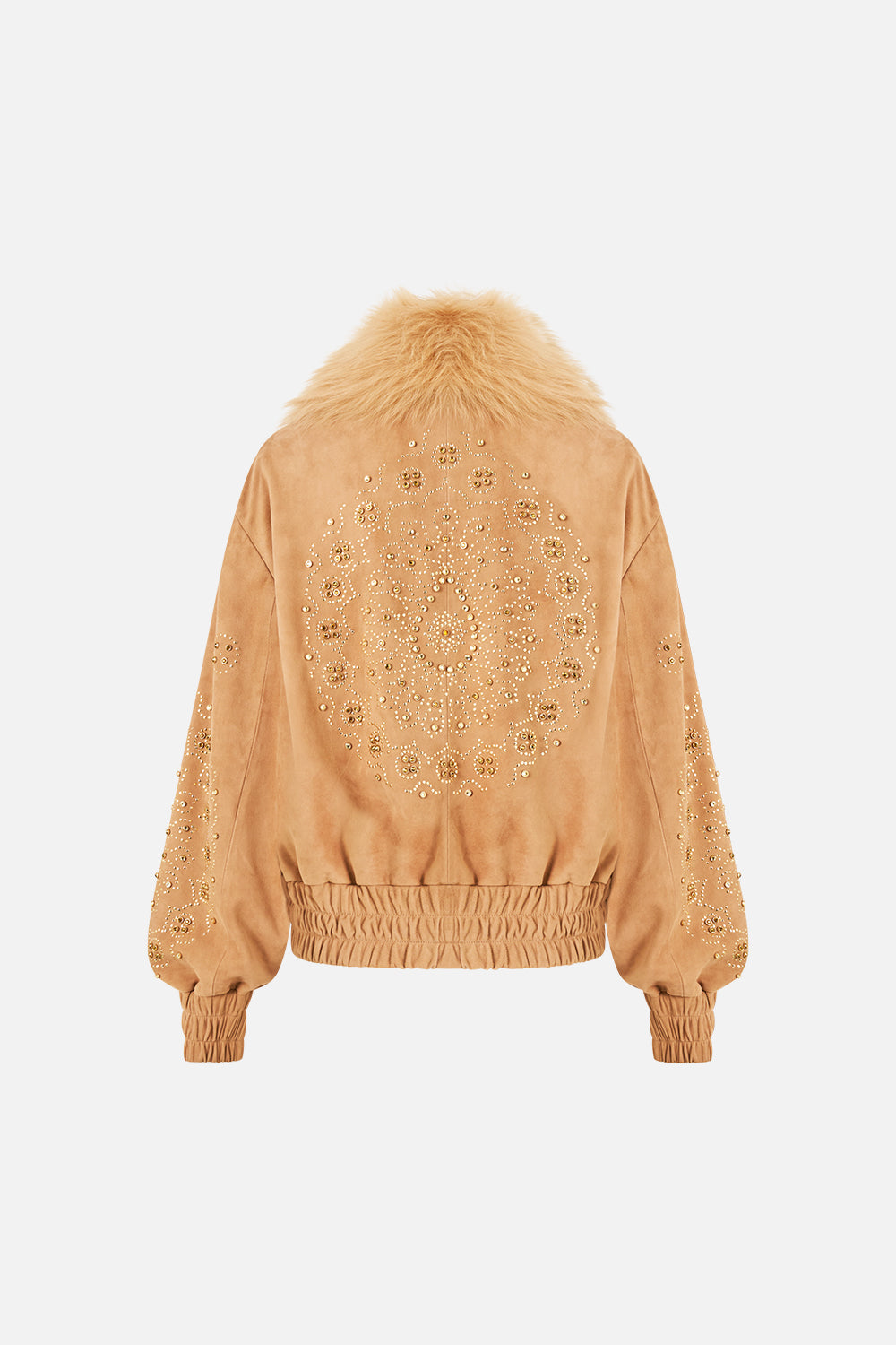 LEATHER BOMBER WITH POCKET DETAILS A MEETING OF MASTERPIECES