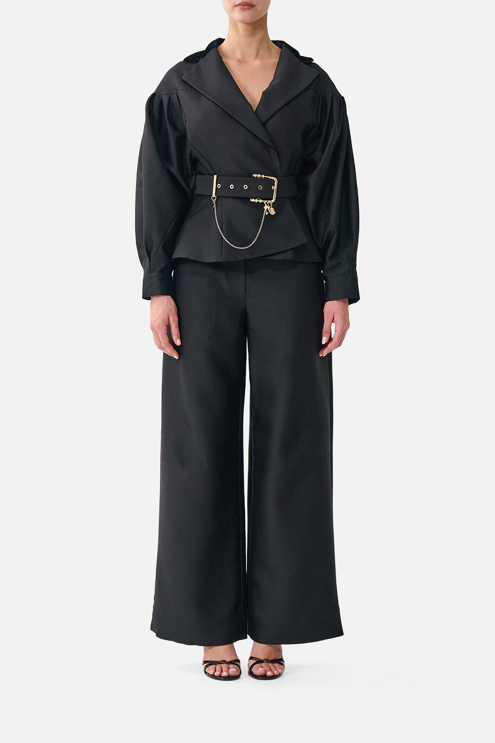 The CAMILLA Relaxed Trouser with Back Yoke Leopard Libertine in our Leopard Libertine print.