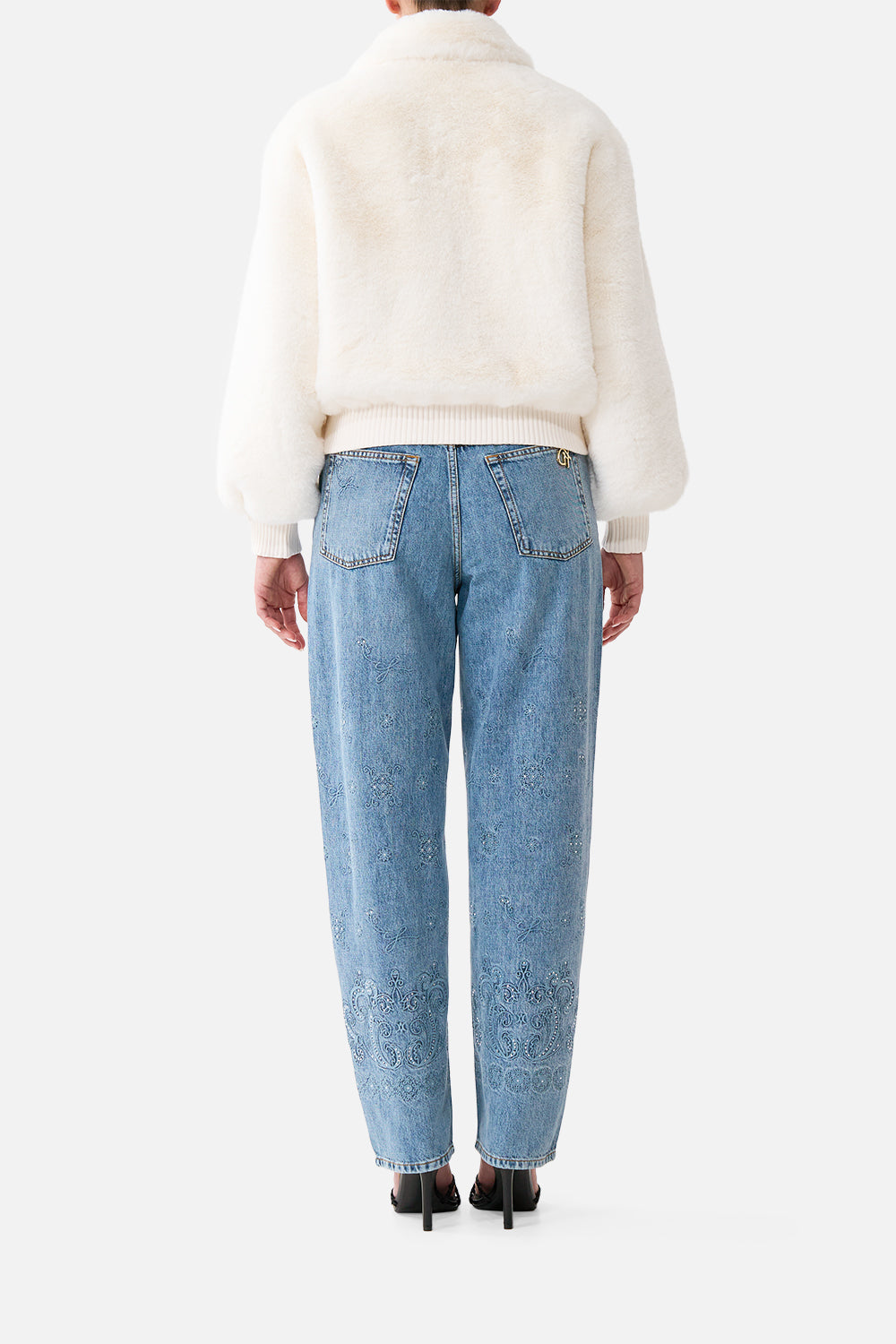 The CAMILLA FAUX FUR BOMBER WITH POCKET DETAILS MIDSUMMER MASTERPIECE