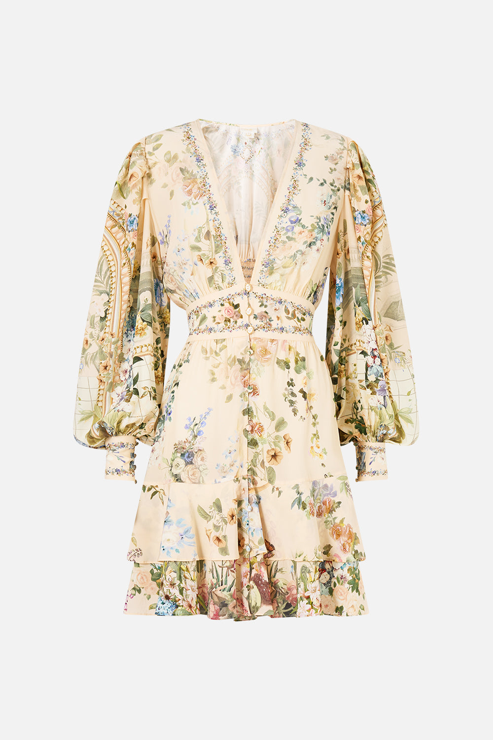 The CAMILLA BUTTON FRONT FRILL DRESS MIDSUMMER MASTERPIECE