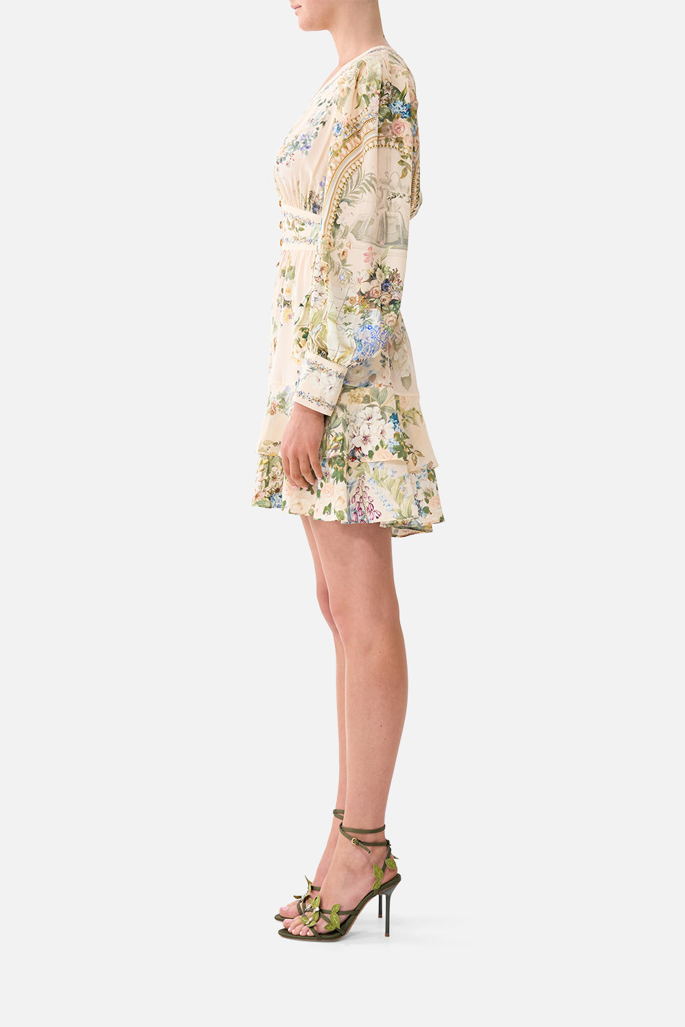 The CAMILLA BUTTON FRONT FRILL DRESS MIDSUMMER MASTERPIECE