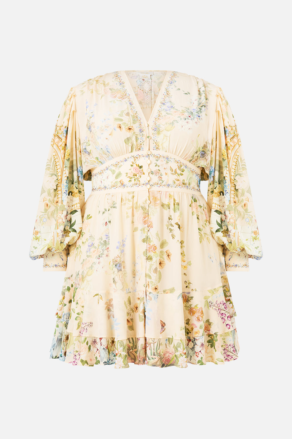 The CAMILLA BUTTON FRONT FRILL DRESS MIDSUMMER MASTERPIECE