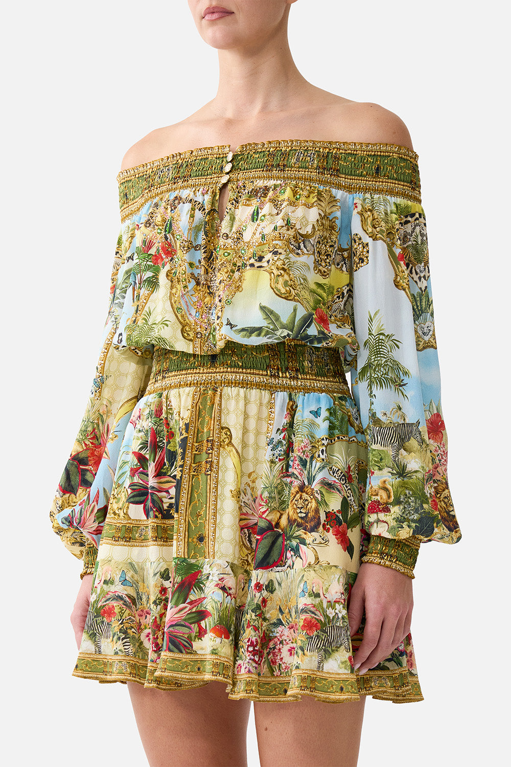 OFF SHOULDER SHORT DRESS WANDERLUST EMPIRE