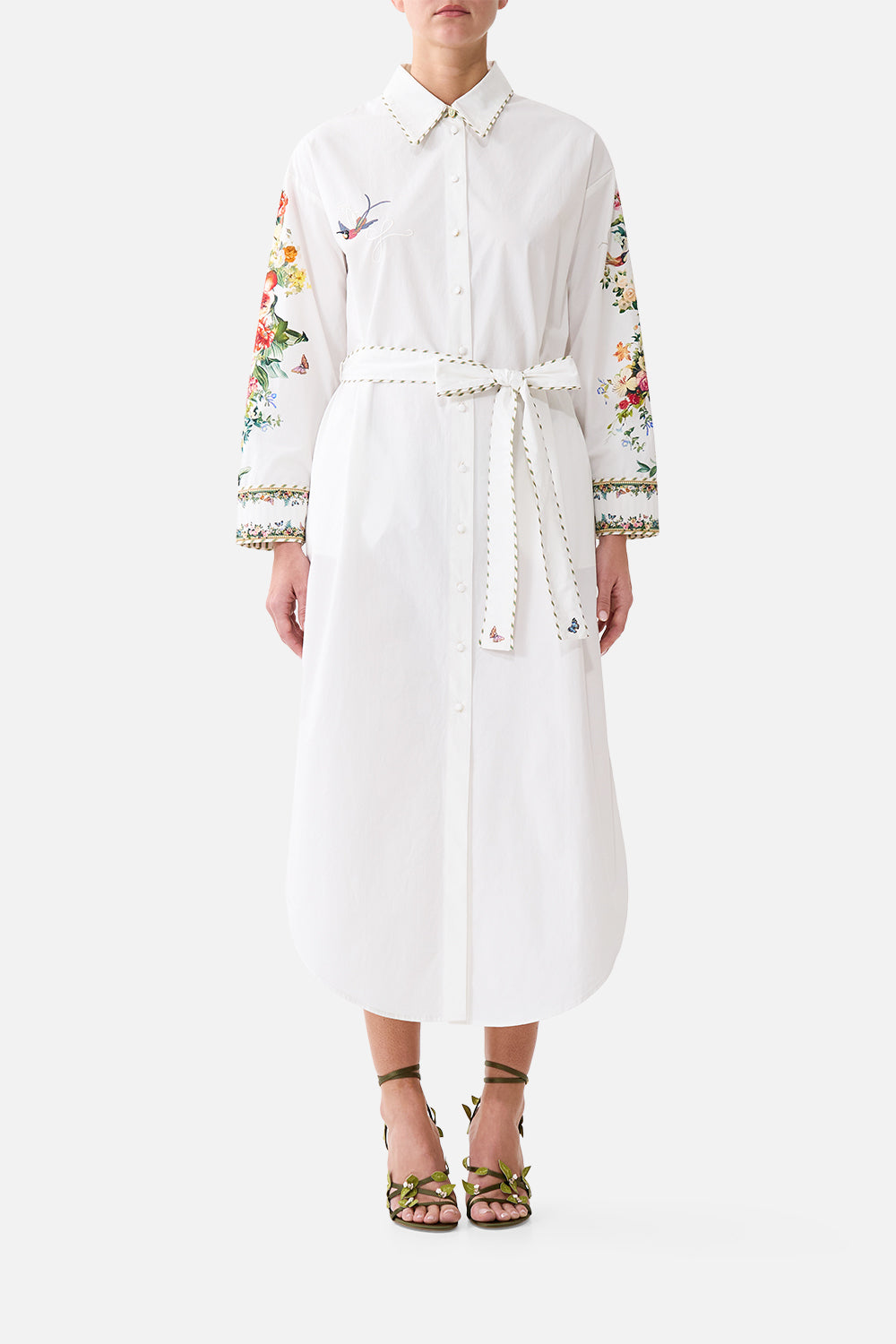 The CAMILLA SHIRT DRESS WITH BACK BUTTON DETAIL ART FOR THE EMPRESSART FOR THE EMPRESS