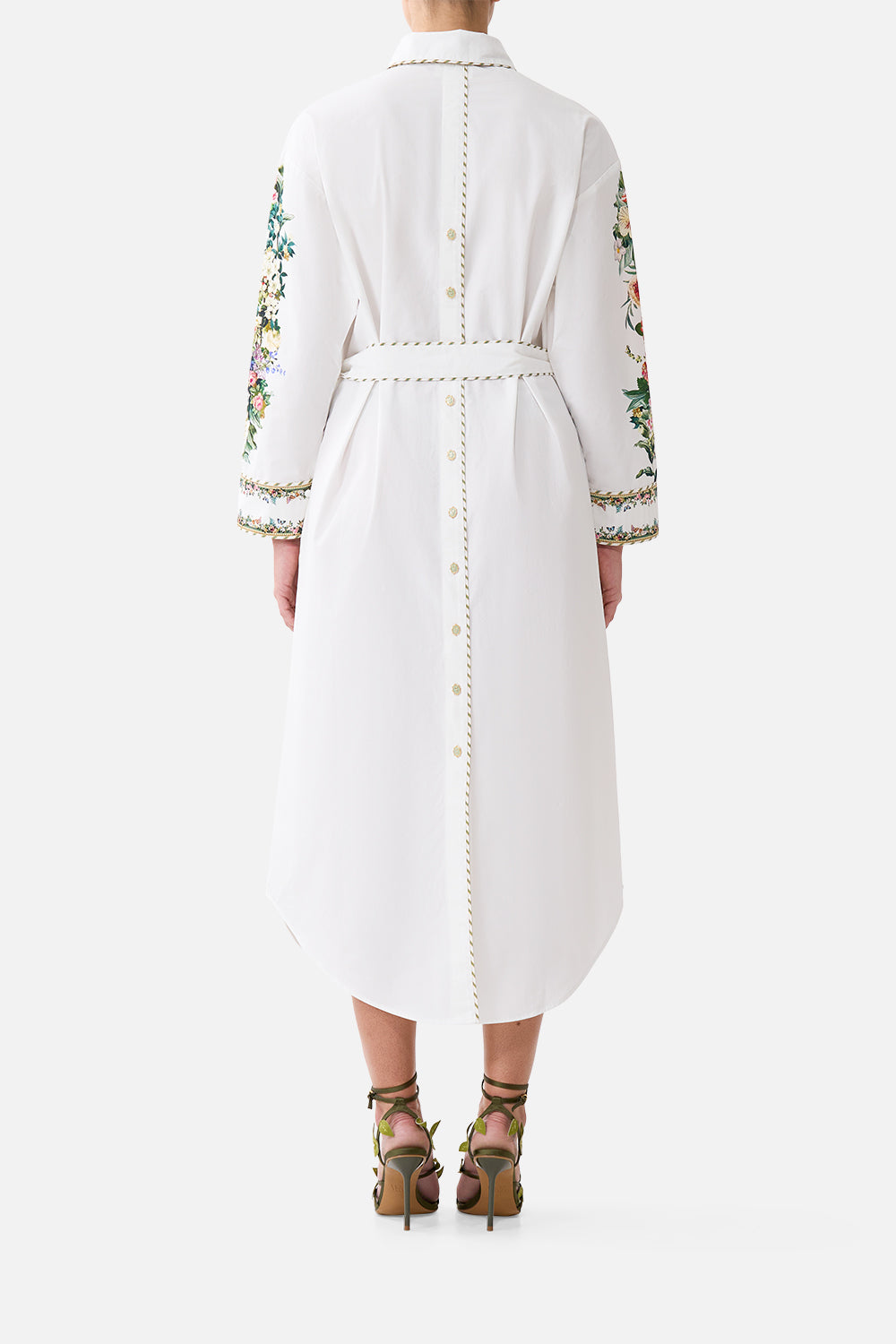 The CAMILLA SHIRT DRESS WITH BACK BUTTON DETAIL ART FOR THE EMPRESS