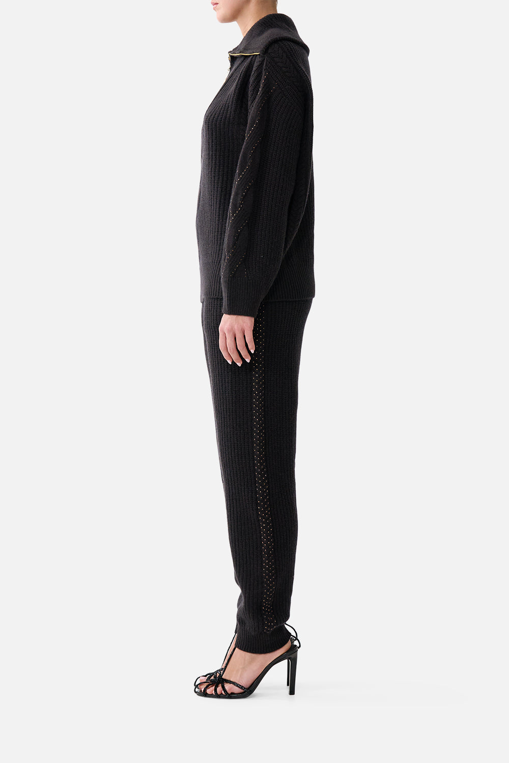 The CAMILLA KNIT JOGGER PANT NIGHT GARDEN
