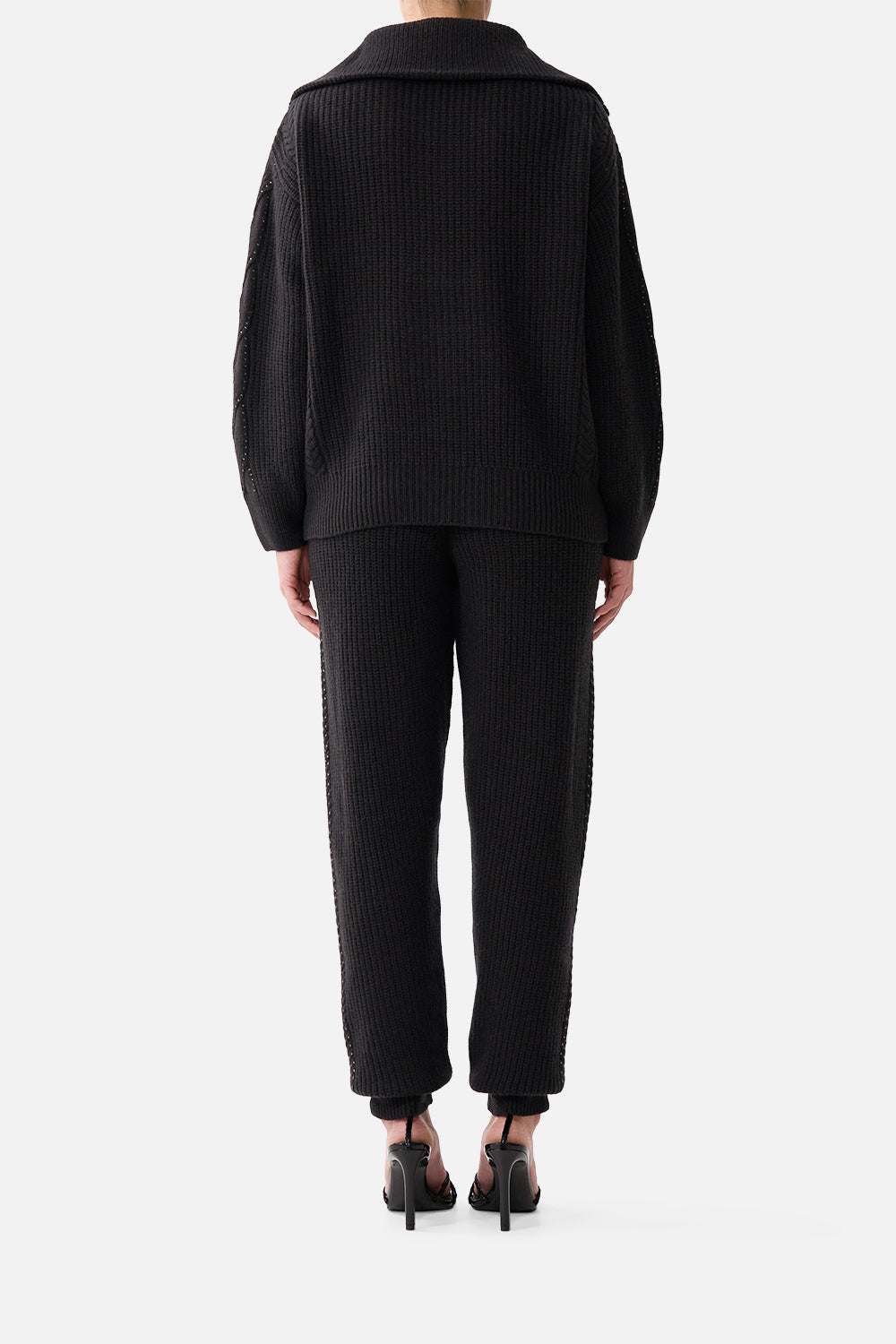 The CAMILLA KNIT JOGGER PANT NIGHT GARDEN