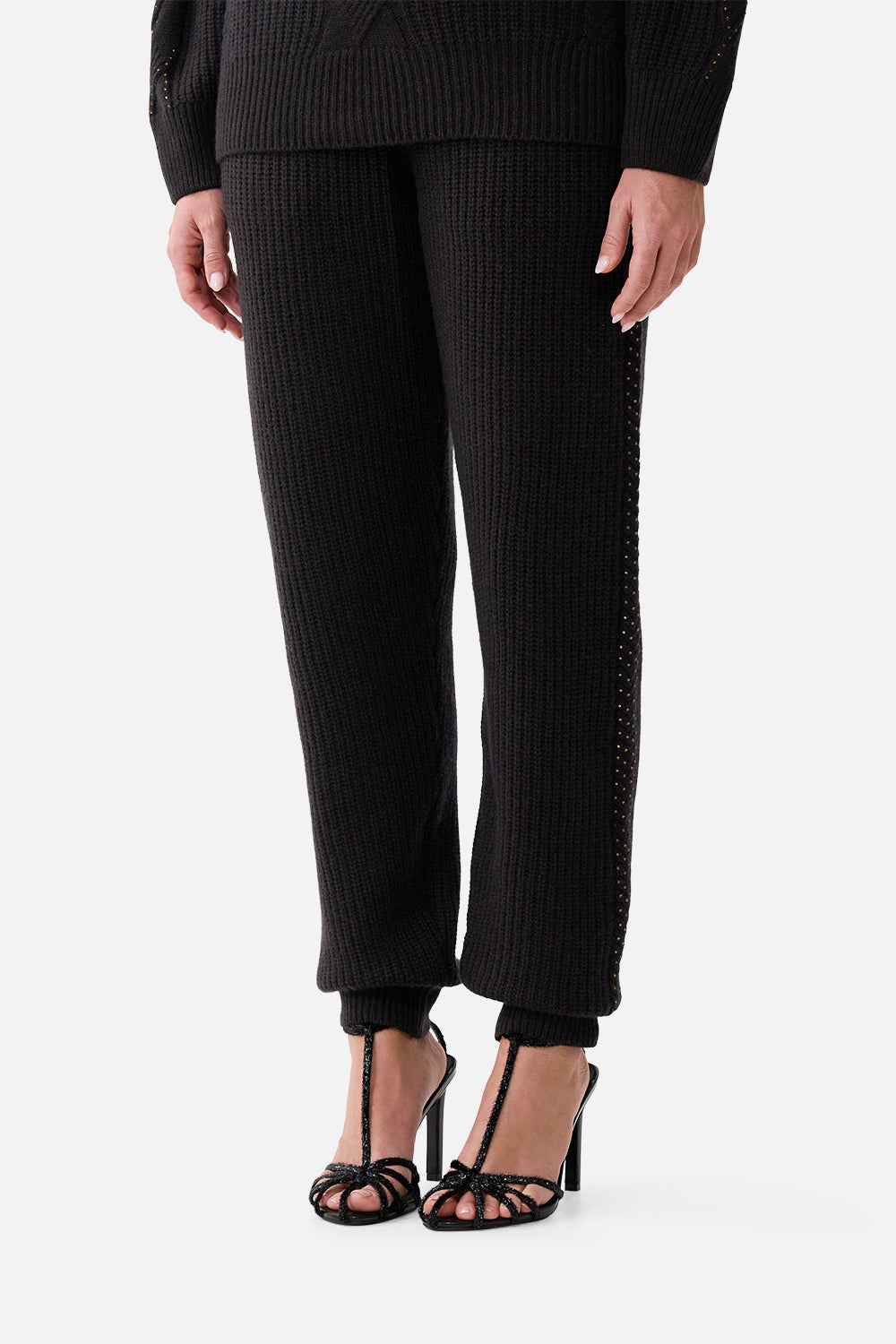 The CAMILLA KNIT JOGGER PANT NIGHT GARDEN