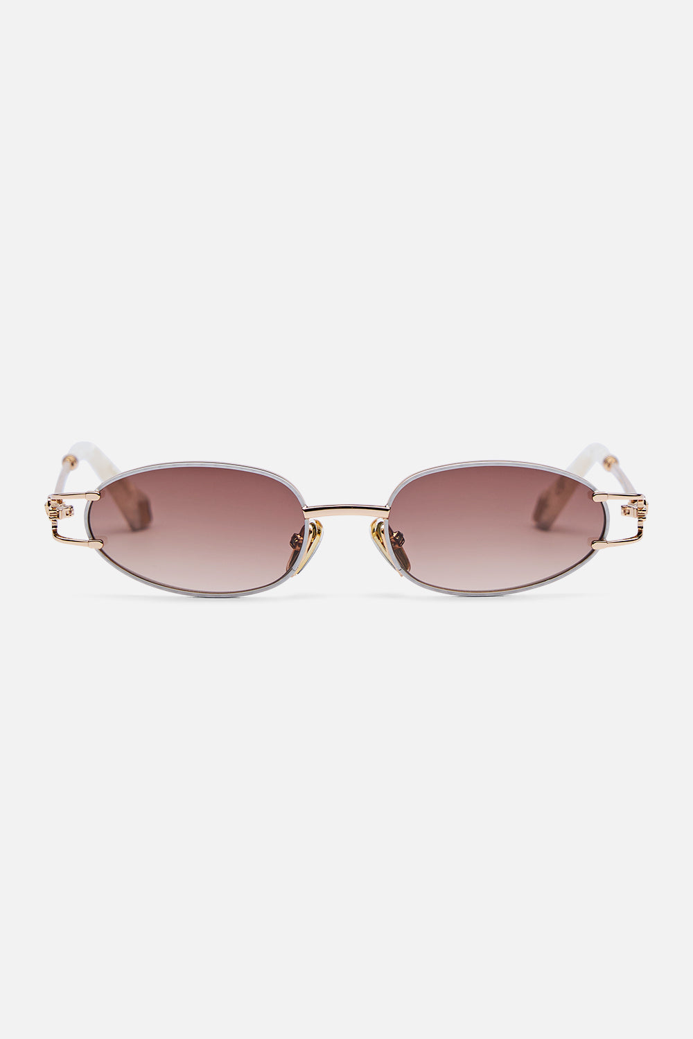 The CAMILLA bound for bohemia sunglasses in Gold / Ivory.