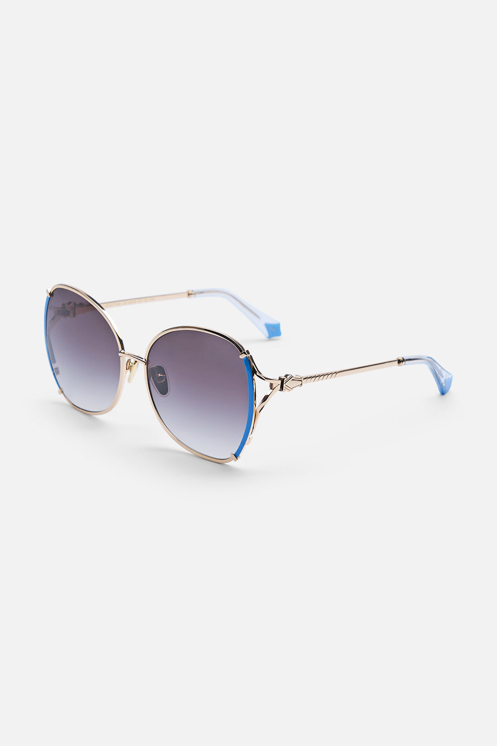 LADY LIBERTINE SUNGLASSES GOLD / BLUE